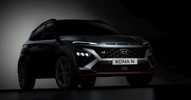 Hyundai svela alcune immagini teaser di nuova Kona N