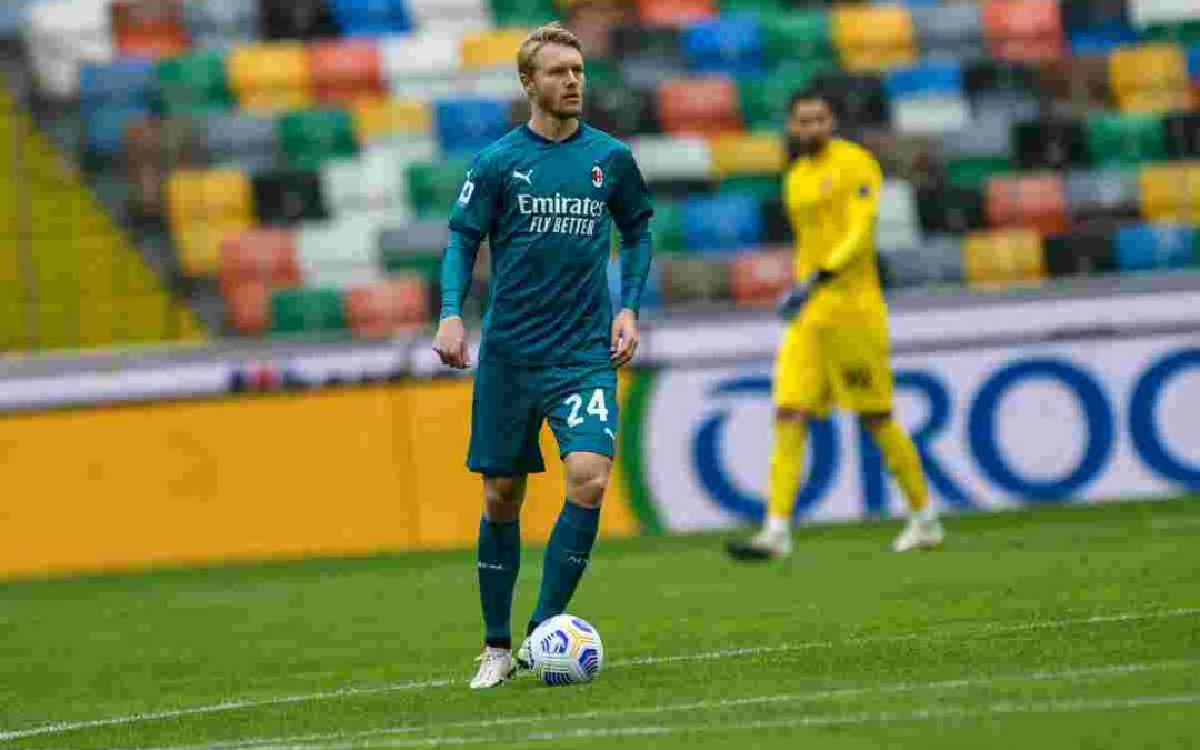 Kjaer salva il Milan al 92′, è 1-1 contro il Manchester United