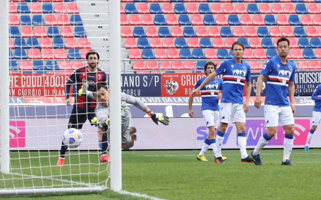 Bologna batte Sampdoria 3-1, altri tre passi verso la salvezza