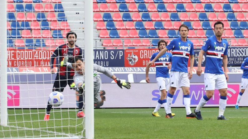 Bologna batte Sampdoria 3-1, altri tre passi verso la salvezza