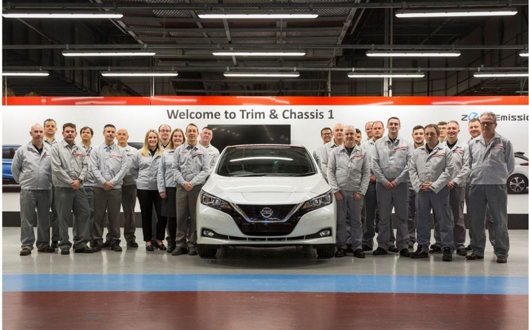 Produzione Nissan Leaf in Europa supera quella della Bluebird
