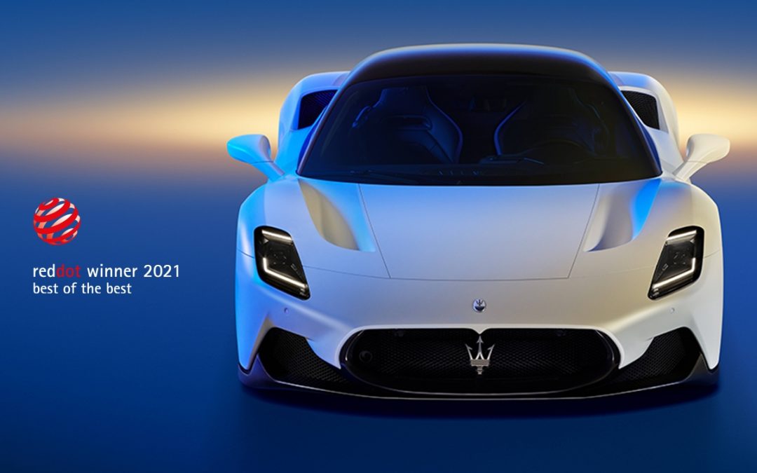 Maserati MC20 premiata ai “Red Dot Awards 2021”