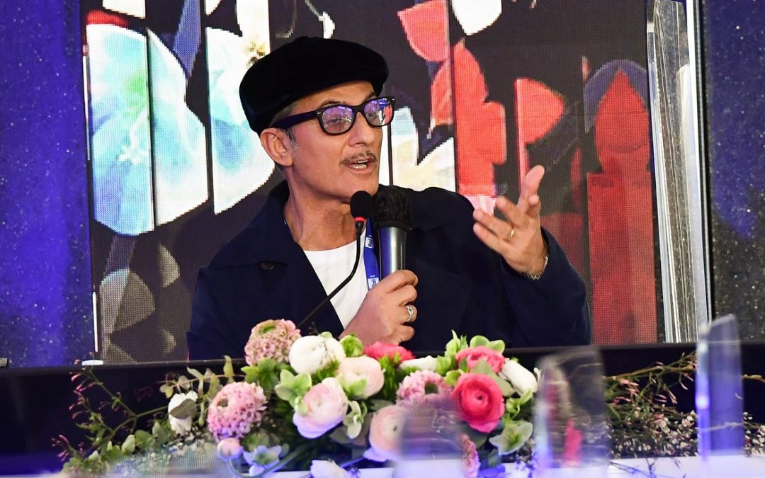 Fiorello durante la conferenza stampa di presentazione del Festival di Sanremo