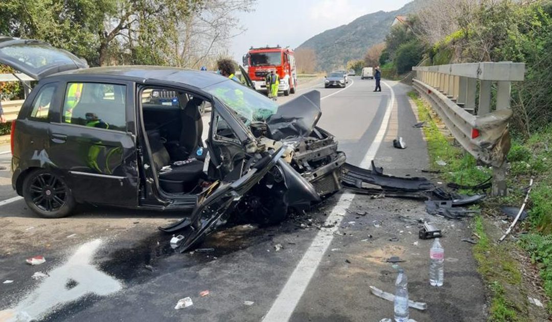 L'auto coinvolta nell'incidente