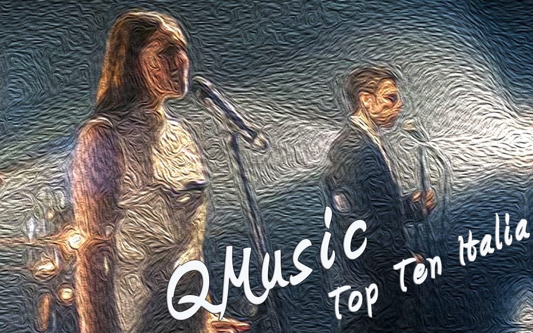 Una grafica di Francesca Michielin e Fedez tratta dal videoclip di Chiamami per nome