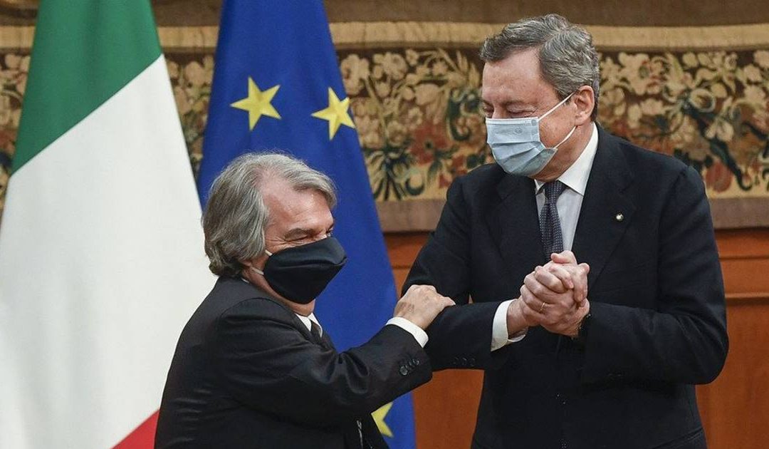 Renato Brunetta e Mario Draghi