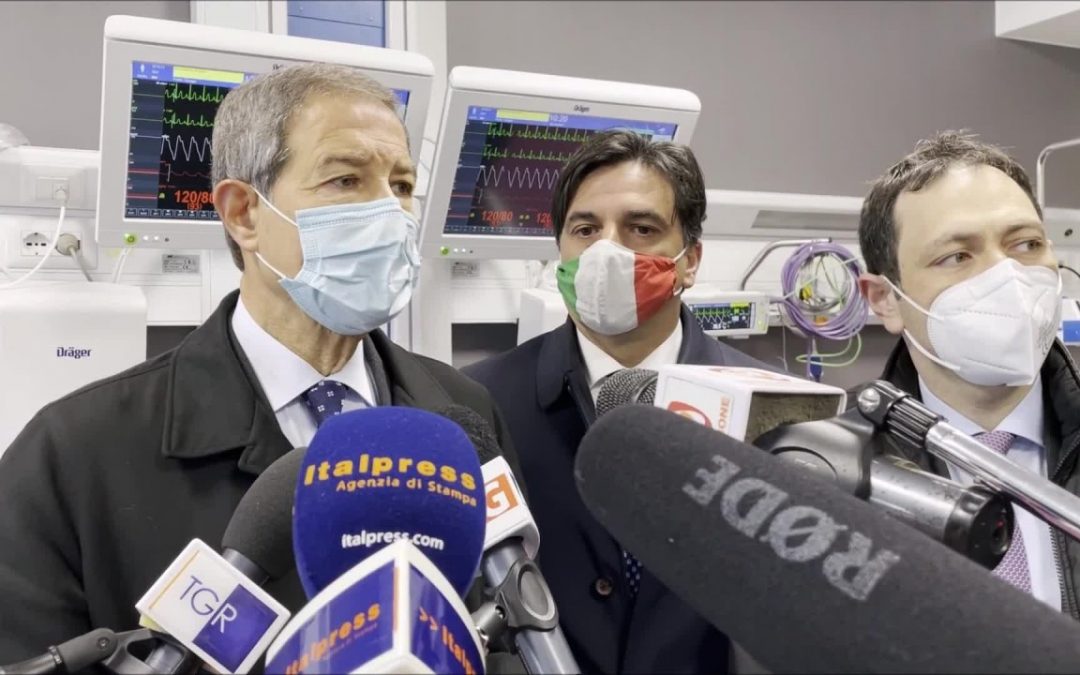 VIDEO – Musumeci inaugura nuovo reparto Ospedale Garibaldi di Catania