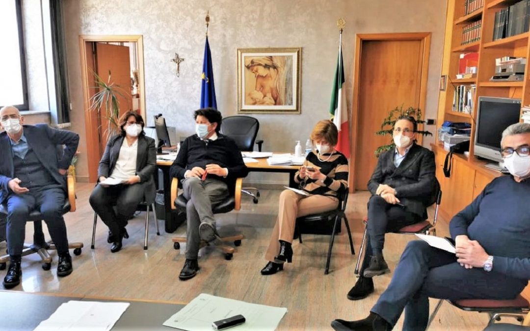 Alcuni dei presenti alla conferenza stampa di stamattina
