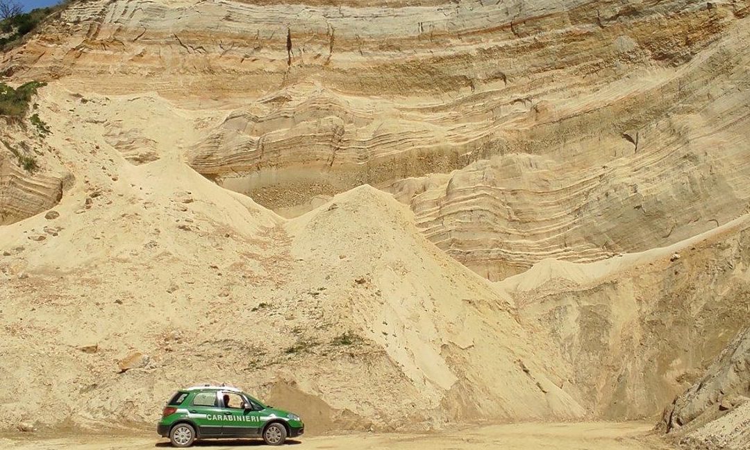 Una delle cave sequestrate