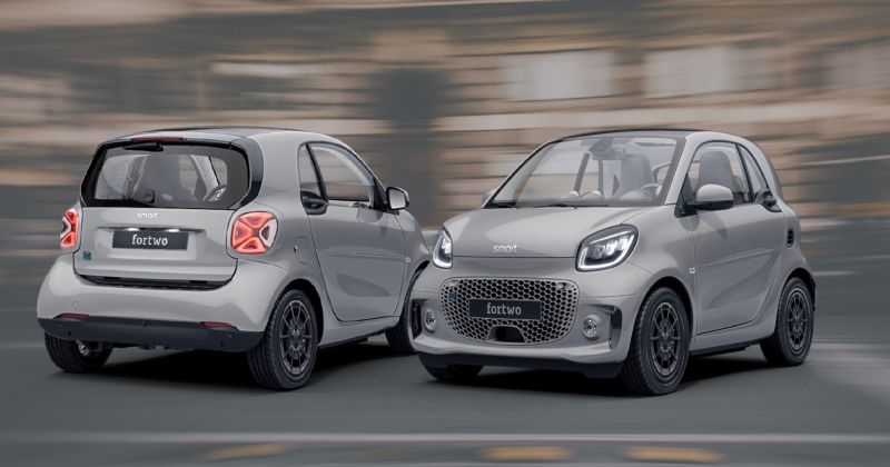 Nuove smart Eq fortwo e forfour Racingrey