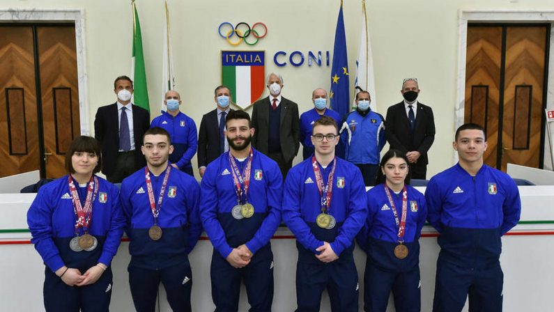 Azzurri dei Pesi al Coni, Malagò “Fiero di voi”