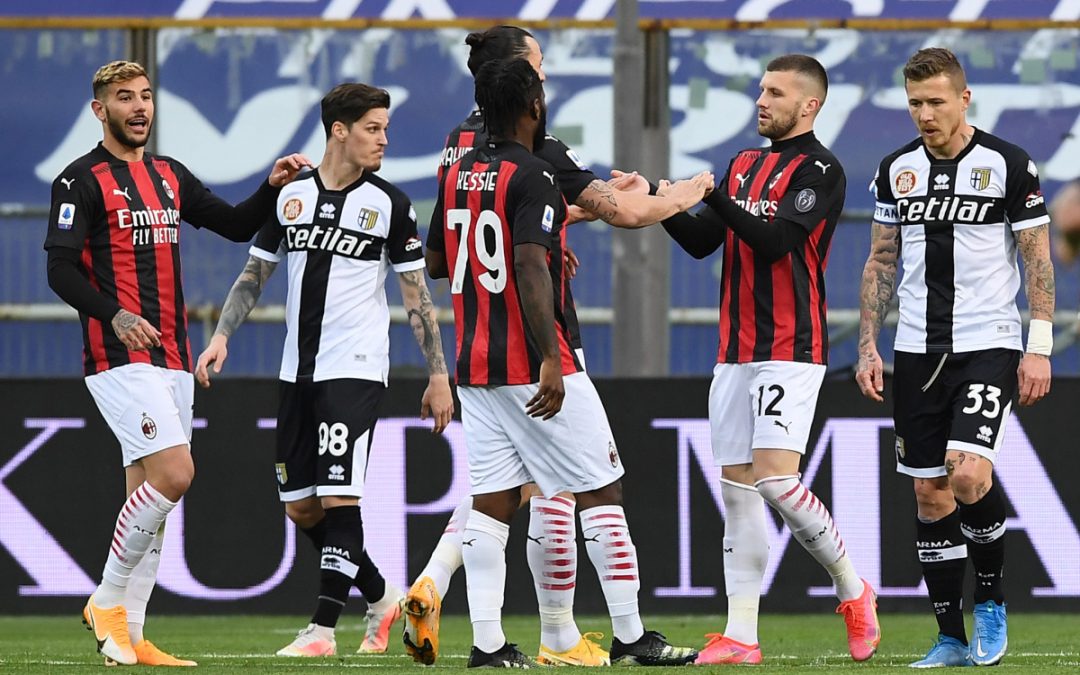 Rebic, Kessie e Leao, il Milan vince 3-1 a Parma
