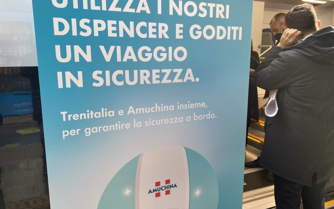 Amuchina a bordo dei treni regionali di Trenitalia