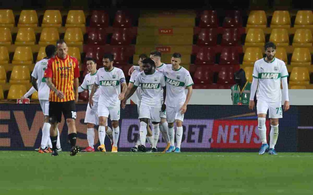 Il Sassuolo passa a Benevento, decide l’autogol di Barba