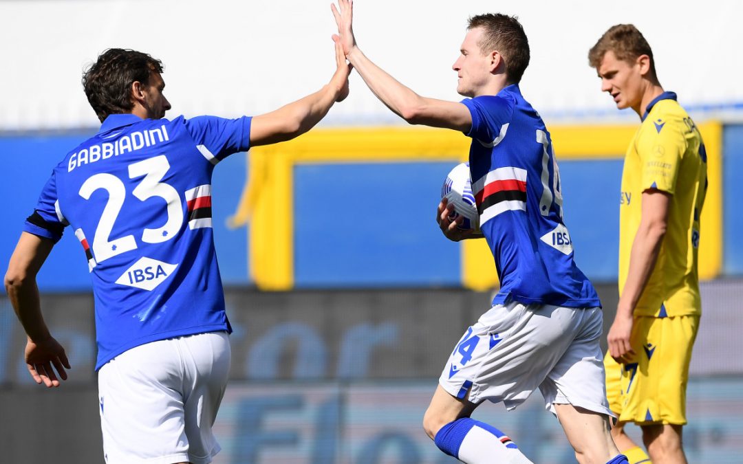 Vittoria in rimonta per la Sampdoria, 3-1 al Verona