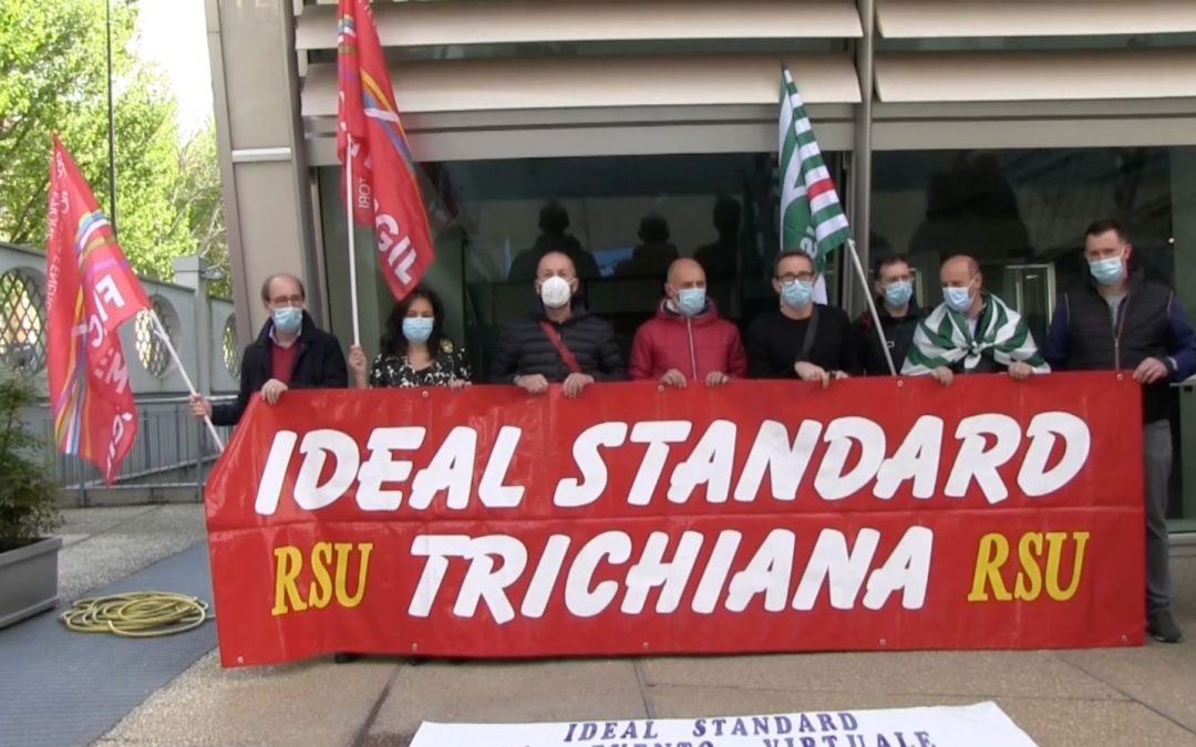 Ideal Standard, a Milano manifestazione di lavoratori e sindacati