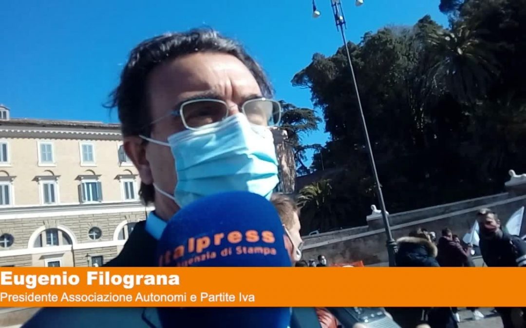 Autonomi e Partite Iva in piazza “Riaperture o veri ristori”