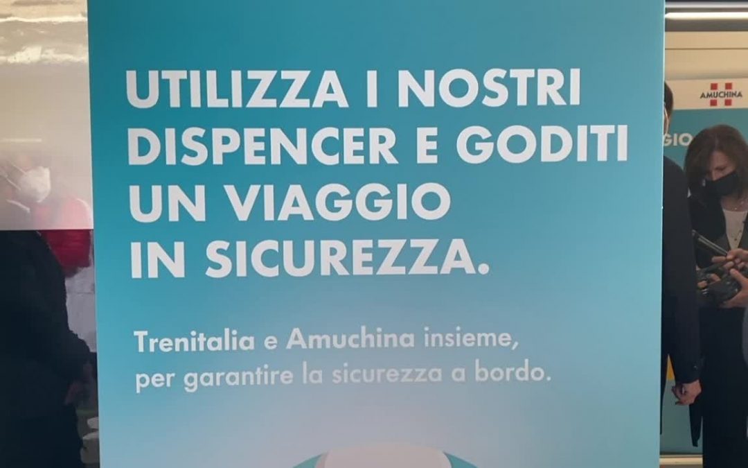 Covid, 10 mila dispenser di Amuchina sui treni regionali di Trenitalia