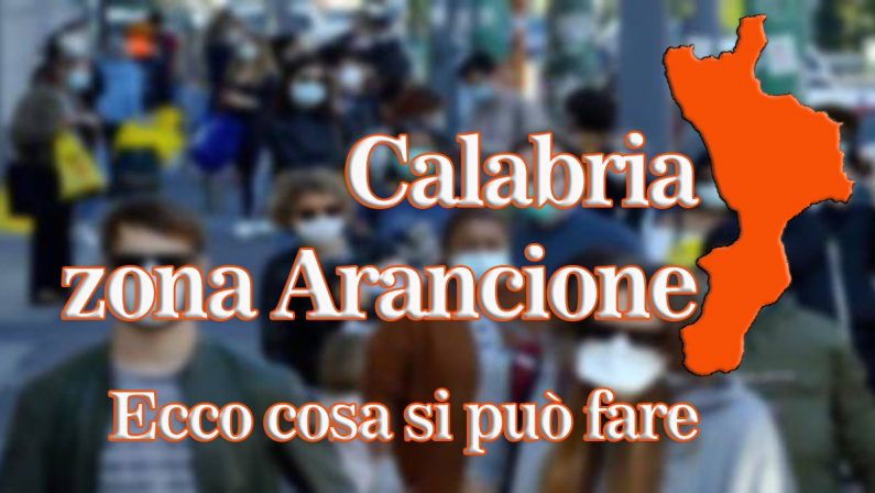 Calabria in zona Arancione, cosa si può e cosa non si può fare, ecco tutte le risposte