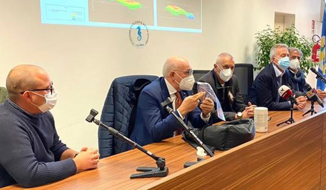 La conferenza stampa di presentazione delle scoperta del Corallo