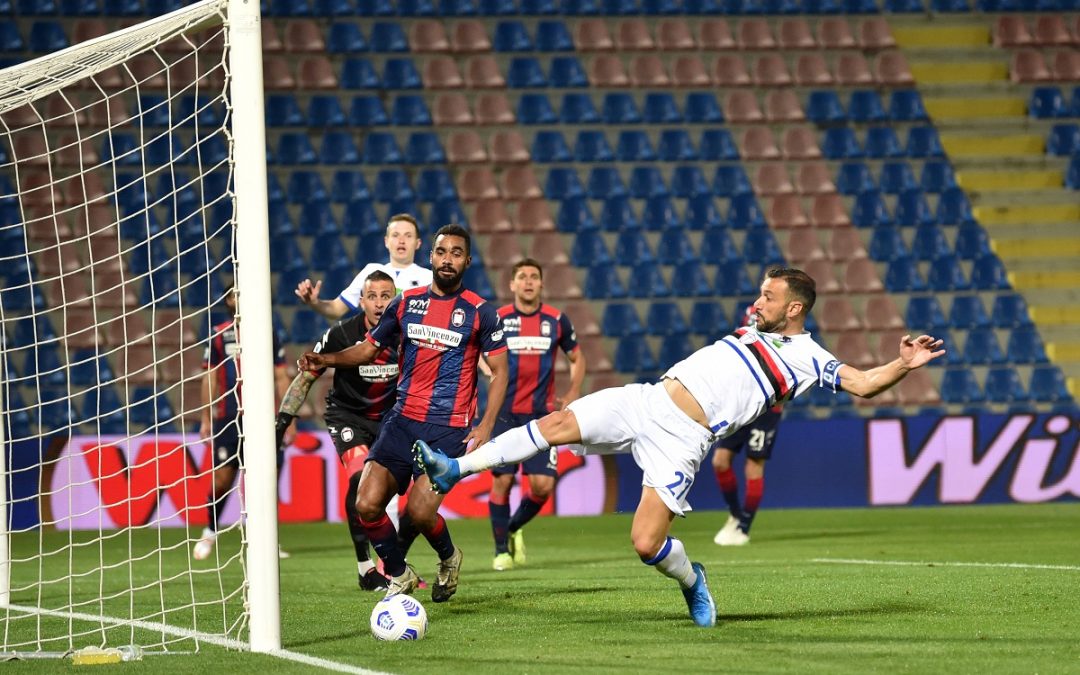 Quagliarella segna il gol che condanna il Crotone