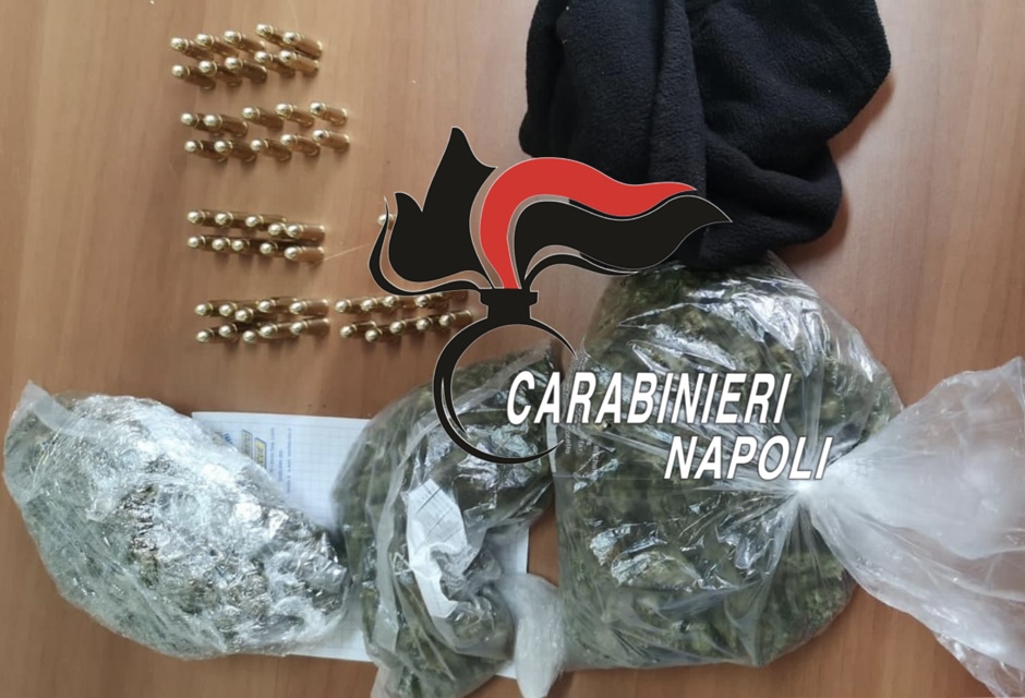 Varcaturo: Carabinieri arrestano 33enne con droga e munizioni. Era stato già arrestato qualche giorno fa