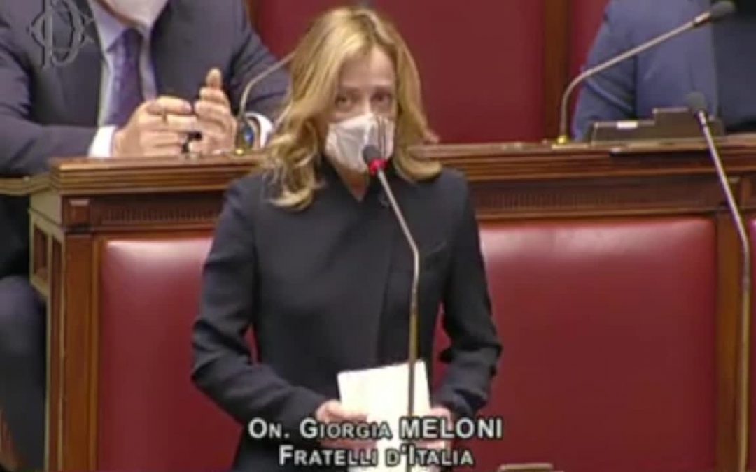 Recovery, Meloni “Parlamento ignorato”