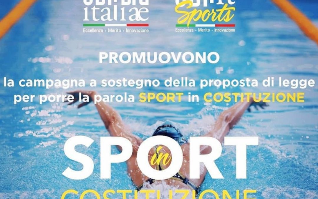 “Sport in costituzione”, Cultura Italiae lancia raccolta firme
