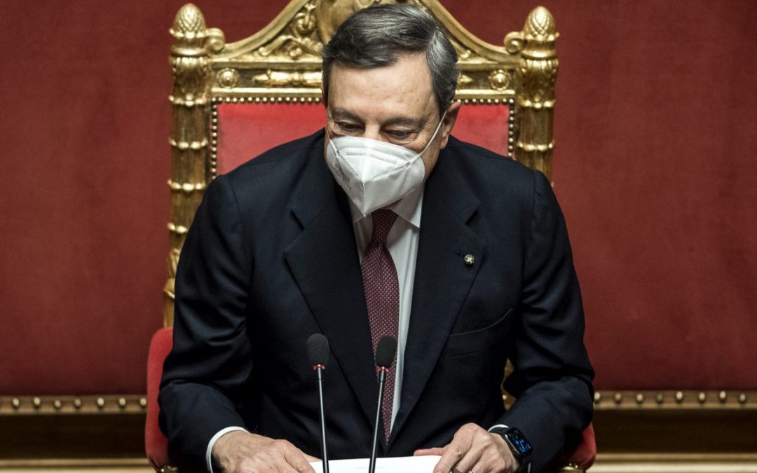 Draghi “Italia non è come dovrebbe essere, con Pnrr cambio di passo”