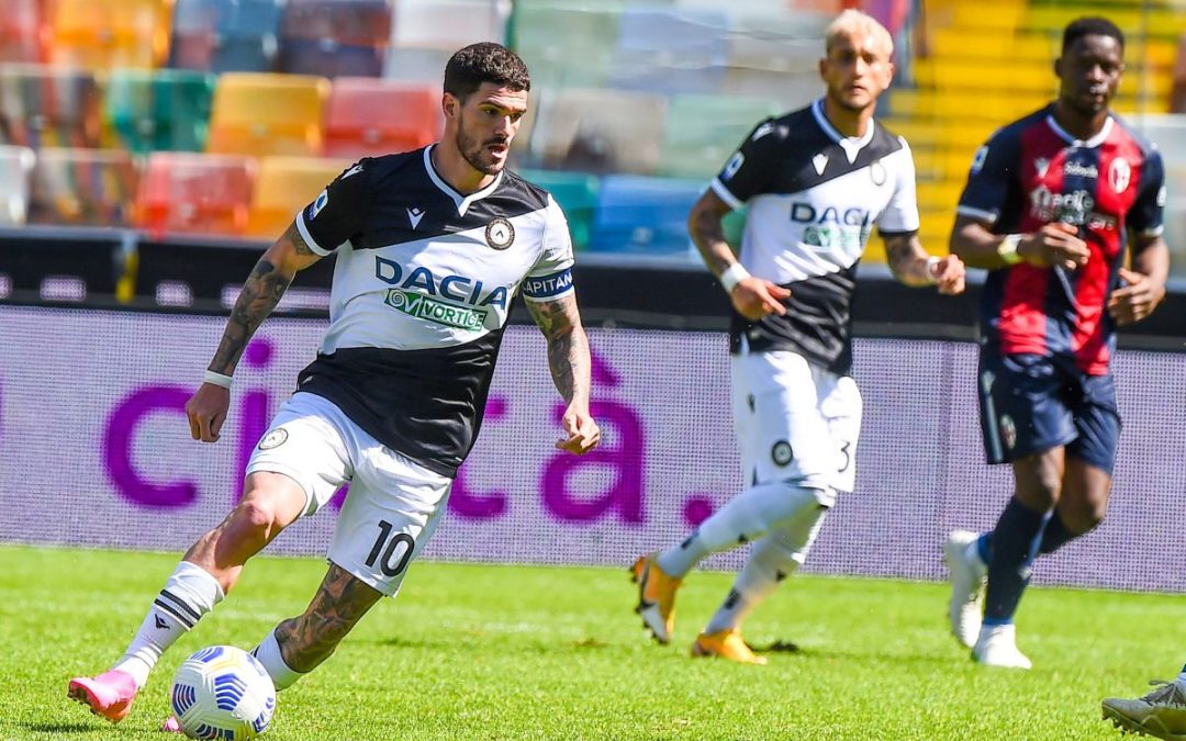 Orsolini risponde a De Paul, Udinese-Bologna finisce 1-1