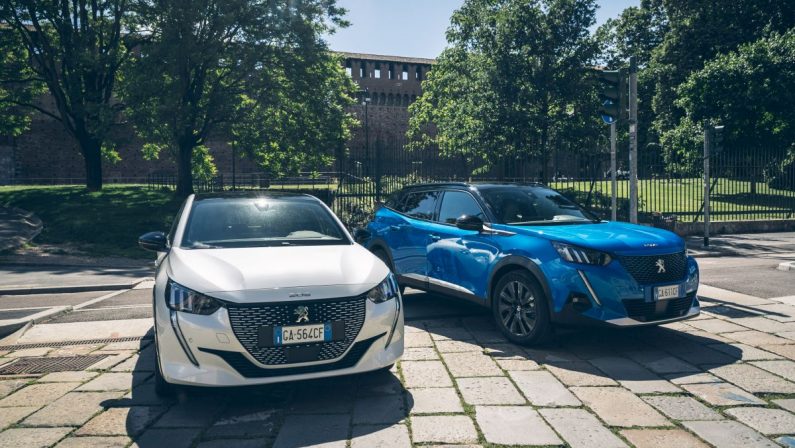 Peugeot e-208 e SUV e-2008, il futuro della mobilità elettrica