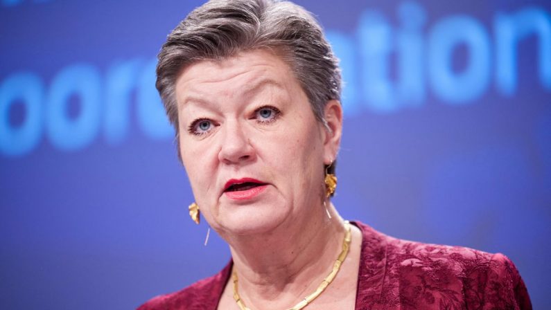 Migranti, Johansson “L’Ue sarà al fianco dell’Italia”
