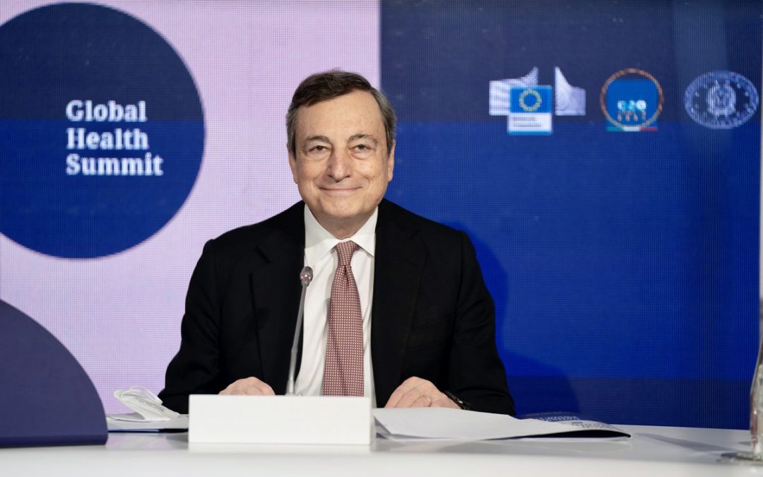 Il presidente del Consiglio Draghi al Global Healt Summit