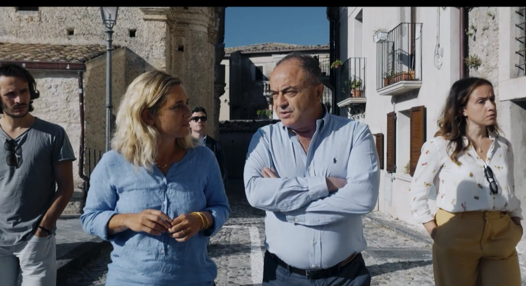 Giulia Minoli con Nicola Gratteri