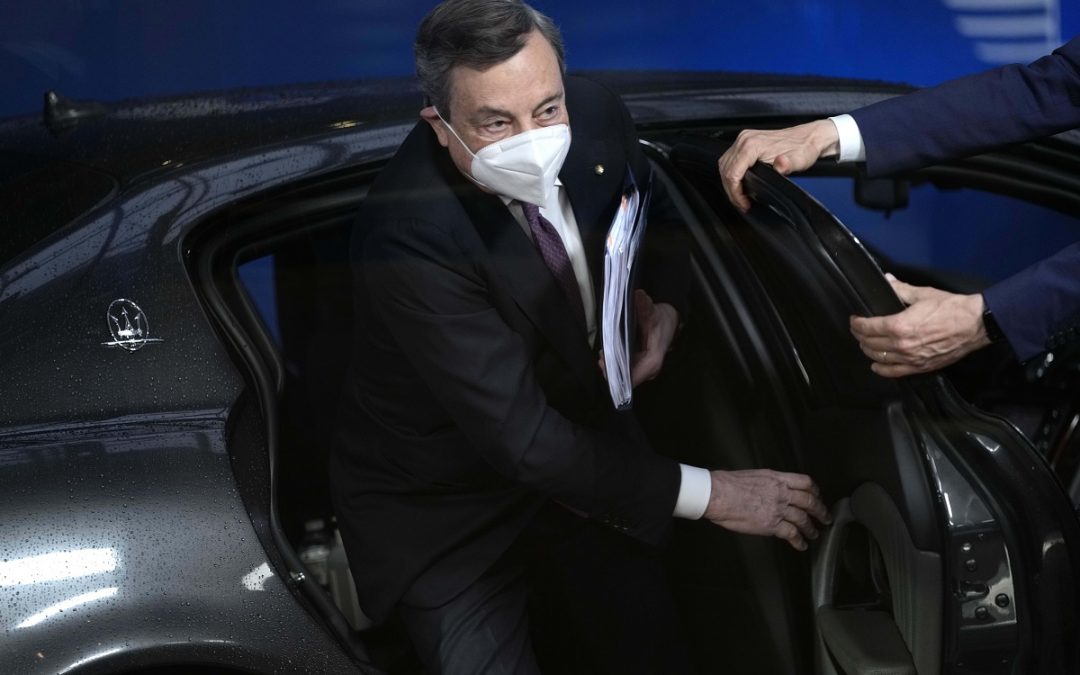Il presidente del Consiglio dei ministri Mario Draghi