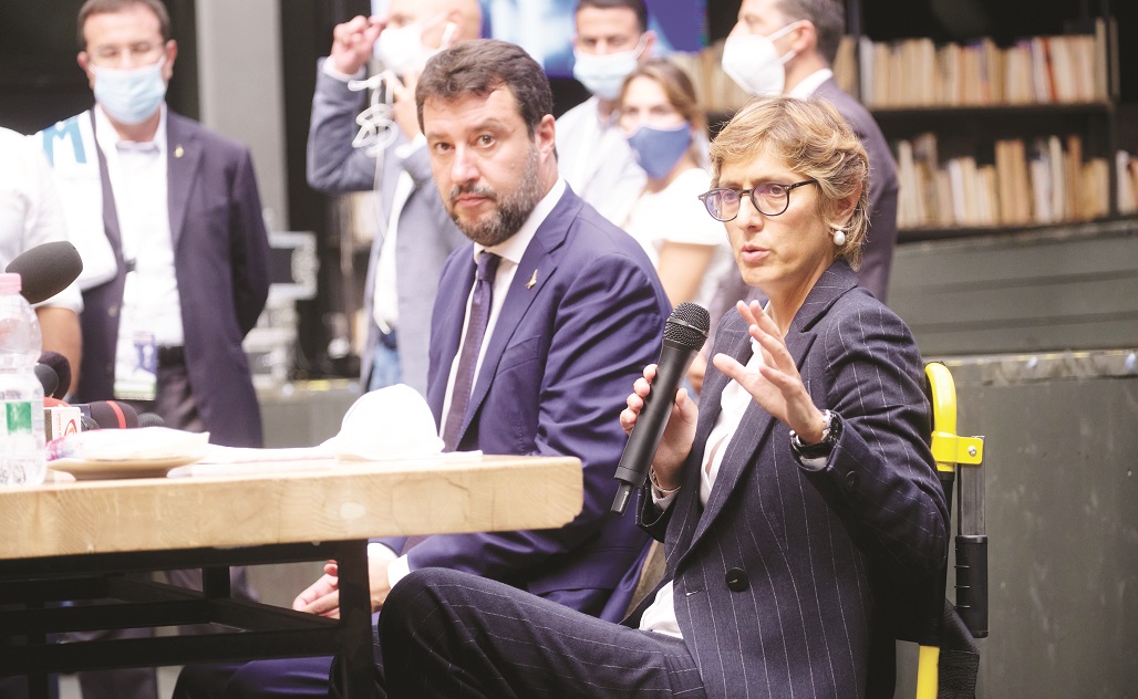 Matteo Salvini e l'avvocato Giulia Bongiorno