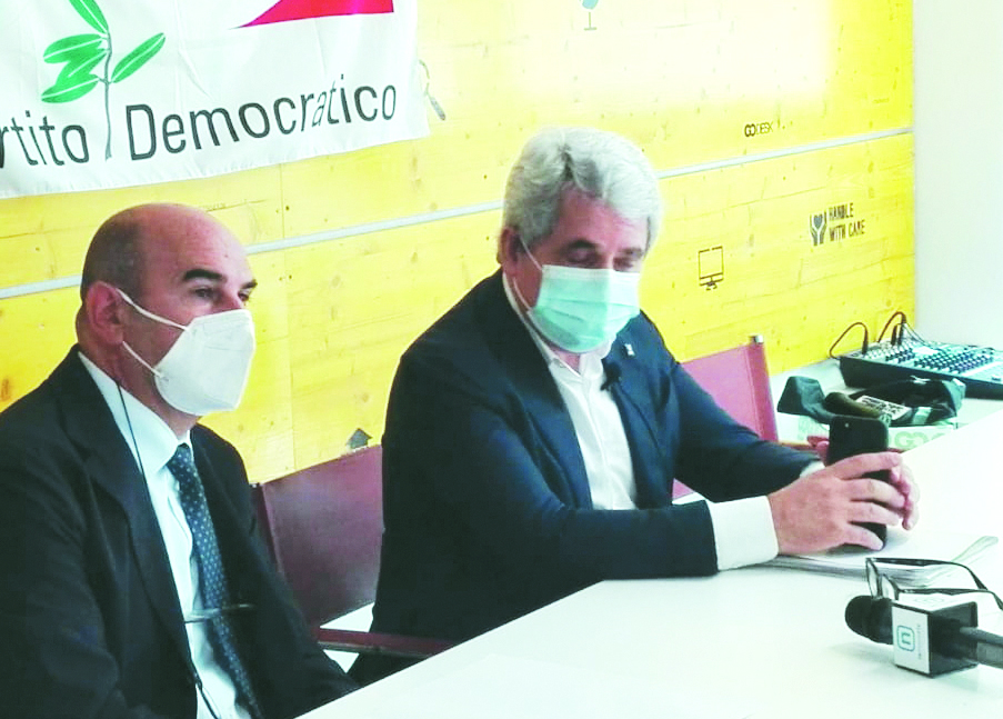 Roberto Cifarelli e Gianni Dal Moro ieri a Potenza