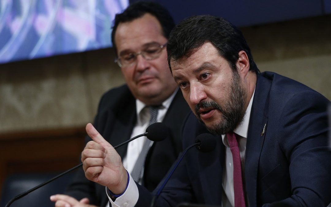 Matteo Salvini con Claudio Durigon
