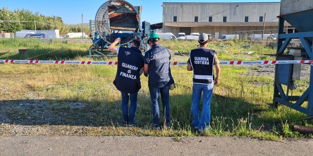 L'area posta sotto sequestro