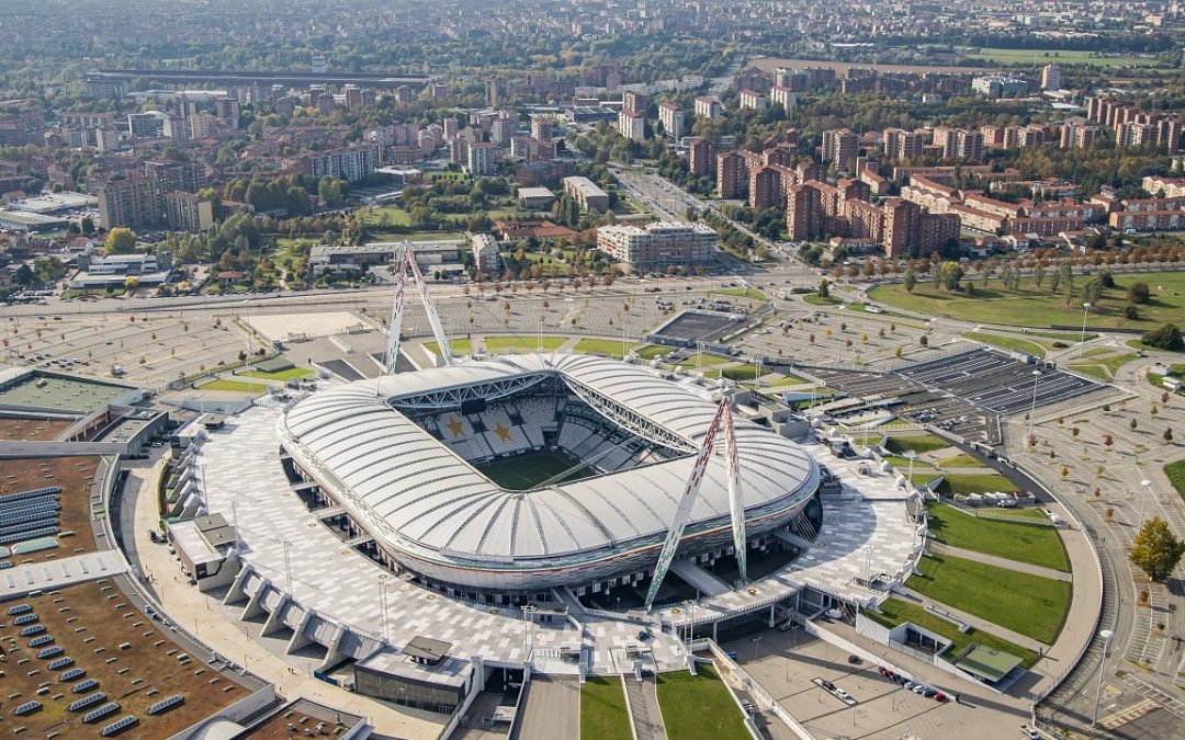 Una veduta aerea dell'Allianz Stadium