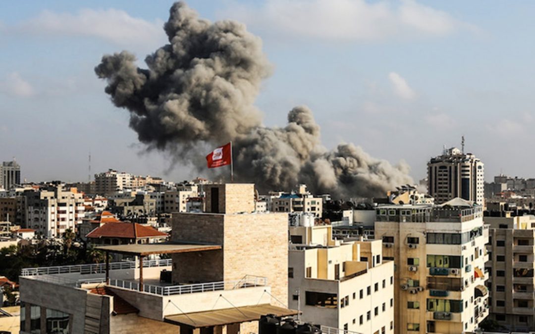 La Striscia di Gaza sotto i bombardamenti israeliani