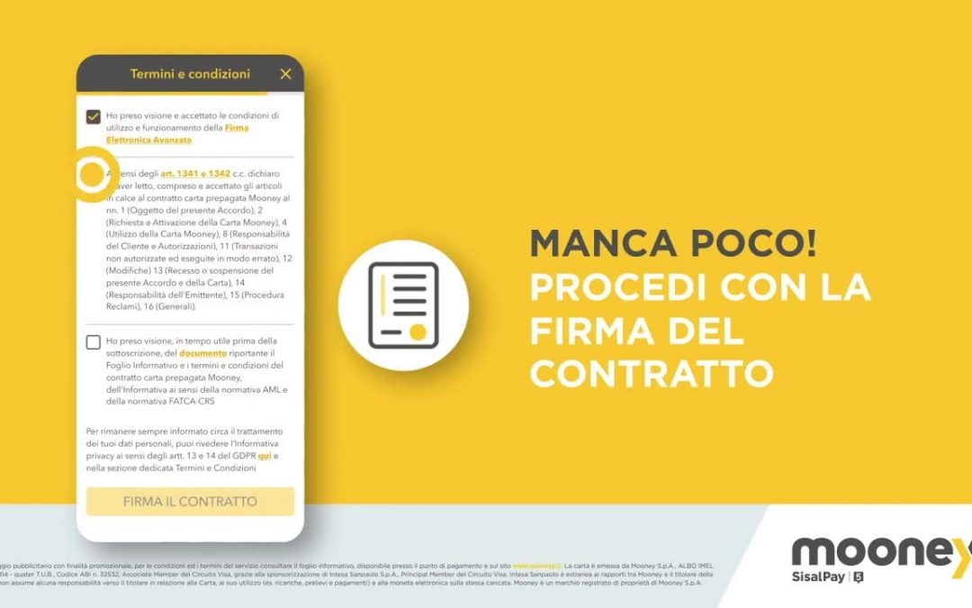 Carte prepagate, Mooney ancora più digitale
