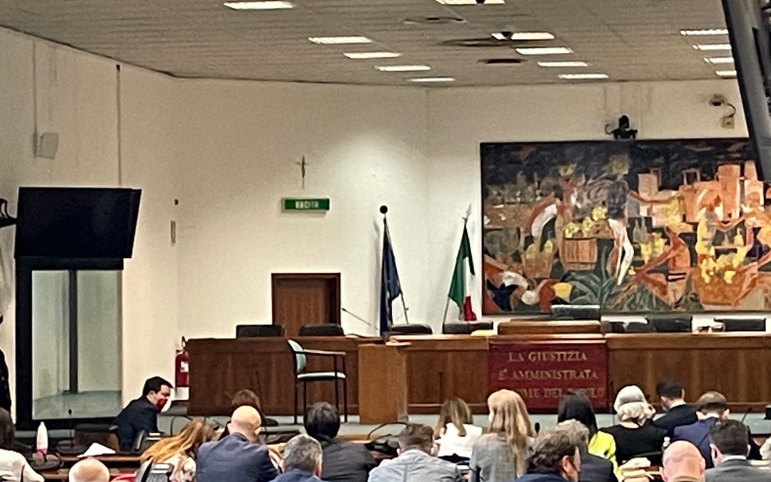 Matteo Salvini in aula a Catania
