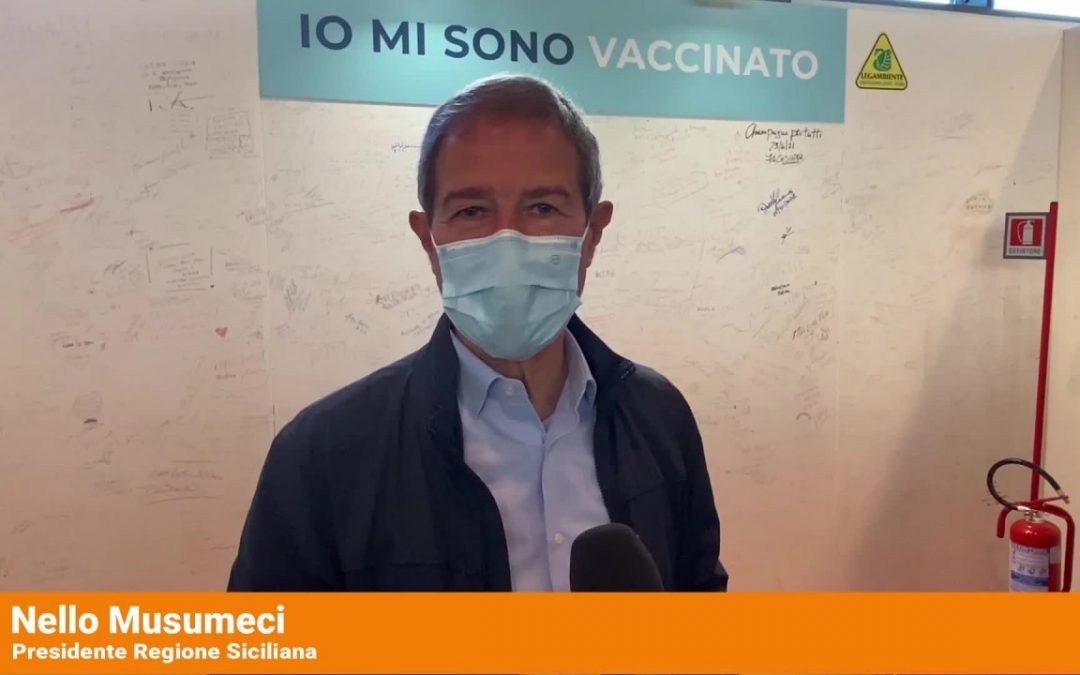 Covid, Musumeci “Mi sono vaccinato, fatelo anche voi”