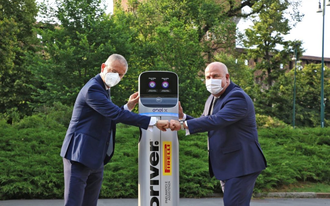 Pirelli ed Enel X, ricarica per le auto elettriche dai gommisti Driver