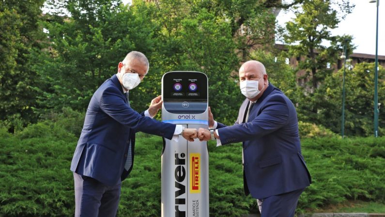 Pirelli ed Enel X, ricarica per le auto elettriche dai gommisti Driver