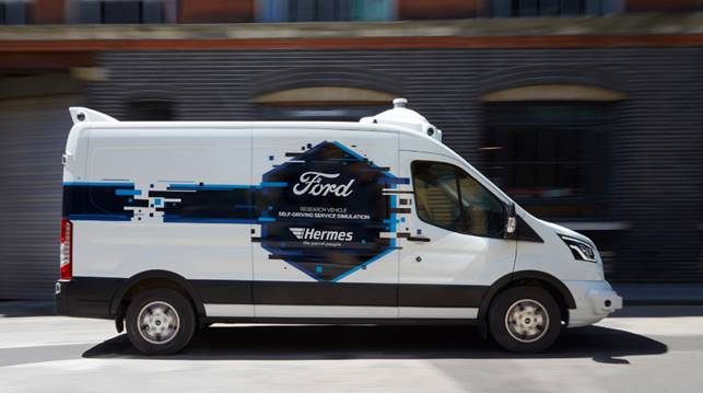 Ford e Hermes, ricerca su consegne a domicilio con guida autonoma