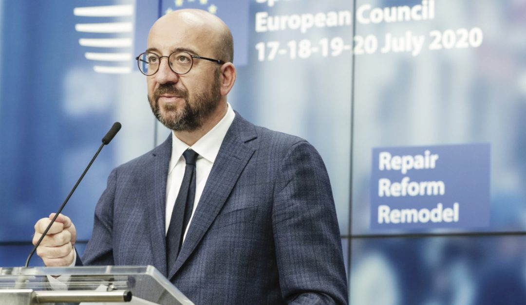 Il presidente del Consiglio europeo, Charles Michel