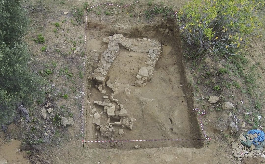 Il terreno con l'antico frantoio oleario