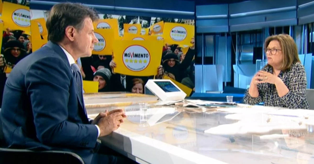 Giuseppe Conte e Lucia Annunziata 2
